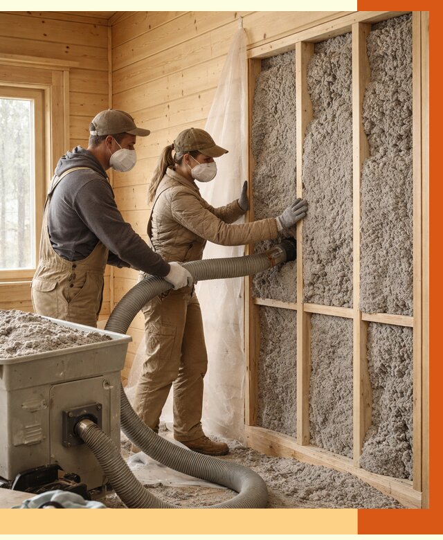 Утепление дачного дома эковатой в Ивантеевке от 1492 руб./м2 — комплексно, ТепломастерВнт