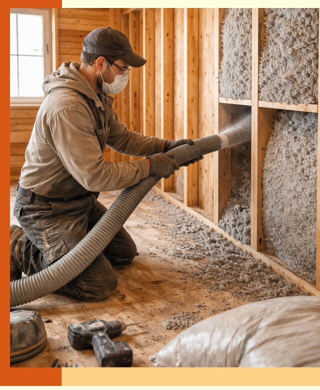 Утепление дачного дома эковатой в Ивантеевке — быстро и надёжно