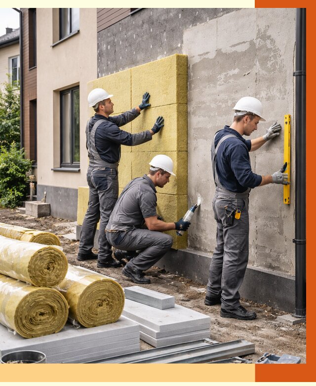 Утепление таунхауса в Ивантеевке от 7407 руб/м2 — комплекс под ключ | ТепломастерВнт