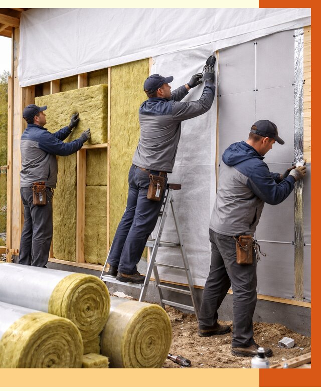 Утепление каркасного дома в Ивантеевке от 4321 руб./м2 — профессионально | ТепломастерВнт