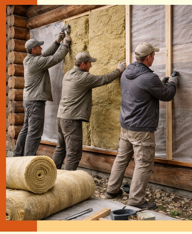 Утепление деревянного дома в Ивантеевке эффективными технологиями