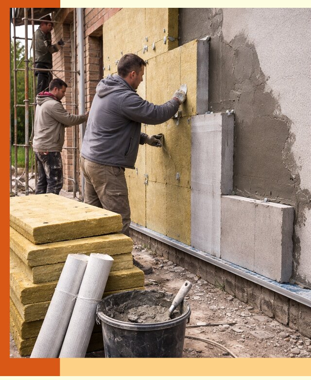 Утепление кирпичного дома под ключ в Ивантеевке