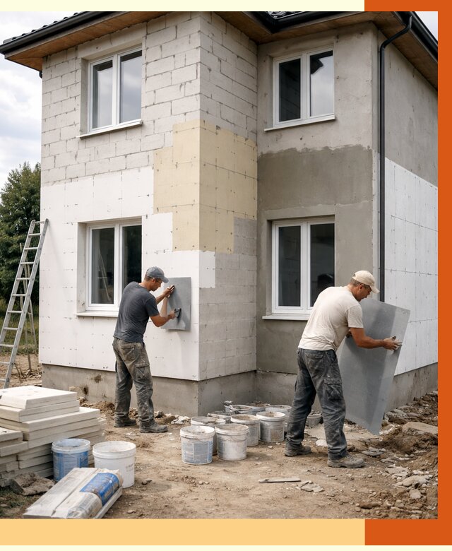 Утепление дома из газобетона в Ивантеевке от 4321 руб./м² — заказать у ТепломастерВнт