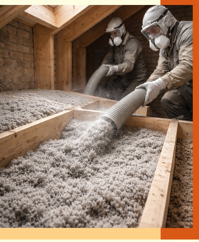 Утепление коттеджа эковатой в Ивантеевке от 2572 руб./м² — комплексная задувка и монтаж | ТепломастерВнт