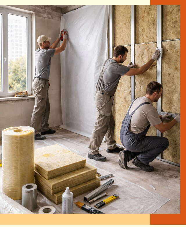 Утепление квартиры в Ивантеевке от 4629 руб/м2 — утеплить квартиру изнутри и снаружи | ТепломастерВнт