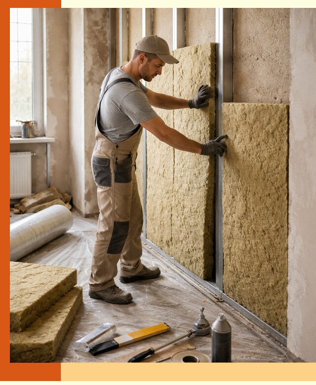 Утепление квартиры в Ивантеевке — комплексная теплоизоляция стен и полов