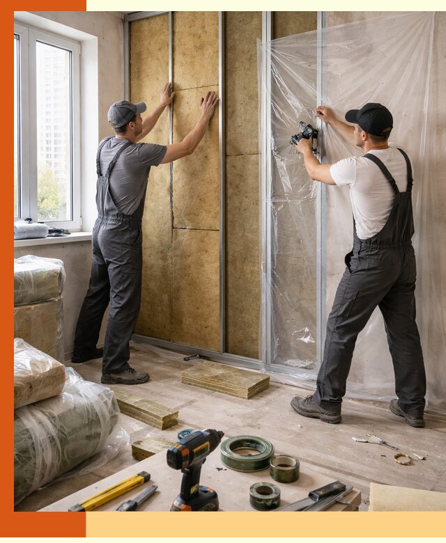 Утепление квартиры изнутри профессионально в Ивантеевке