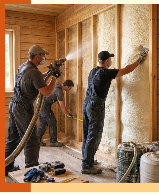 Утепление бани пенополиуретаном (ППУ) в Ивантеевке