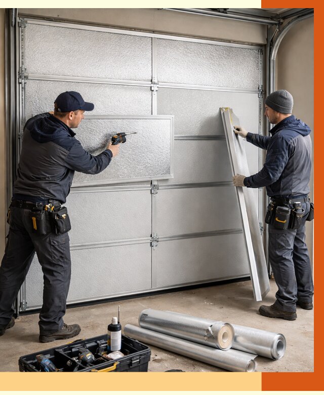 Утепление гаражных ворот в Ивантеевке от 8075 руб/м2 — надежно и быстро | ТепломастерВнт