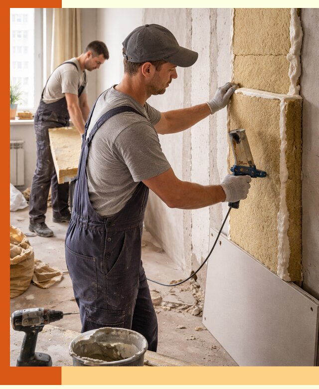 Утепление стен изнутри в Ивантеевке — качественно и эффективно