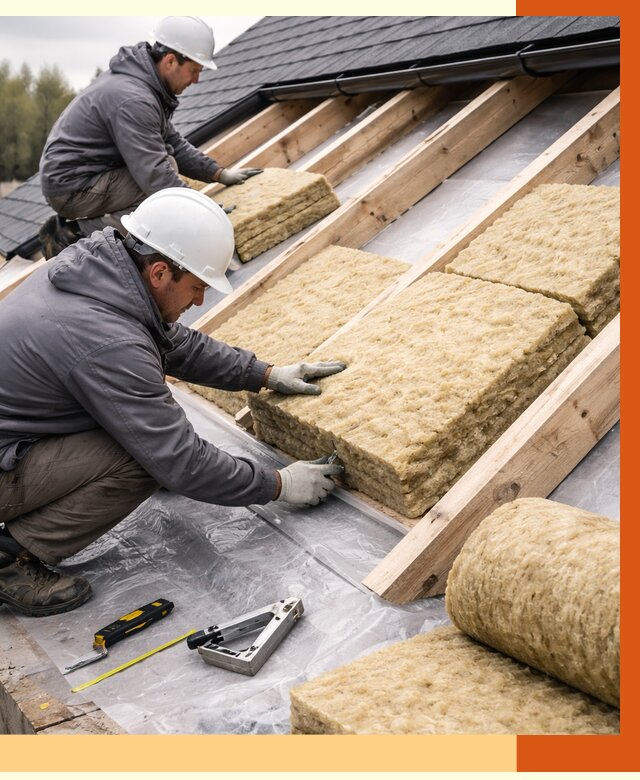 Утепление крыши в Ивантеевке от 1903 руб./м2 — комплексное утепление кровли | ТепломастерВнт