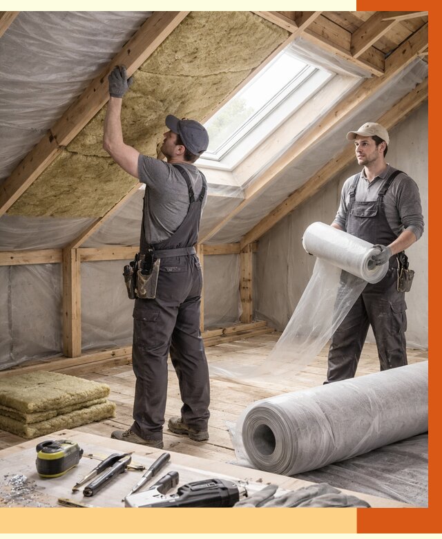 Утепление крыши изнутри мансарды в Ивантеевке от 4321 руб./м² | ТепломастерВнт