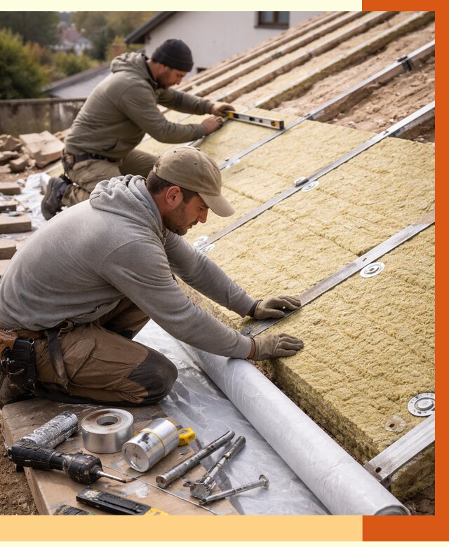 Утепление крыши снаружи в Ивантеевке под ключ от 1234 руб./м2 | ТепломастерВнт