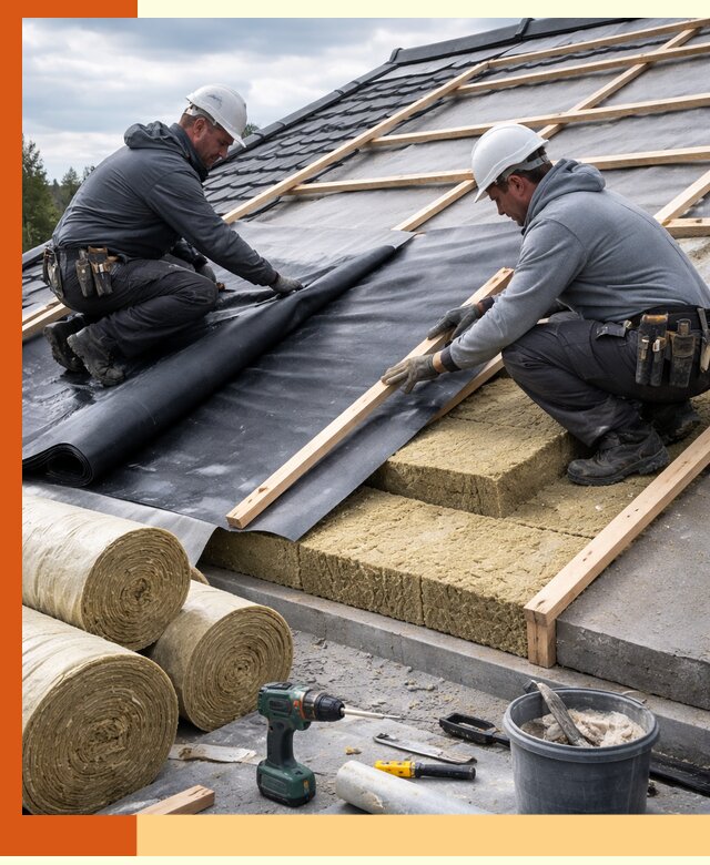Утепление крыши снаружи в Ивантеевке: профессиональная теплоизоляция