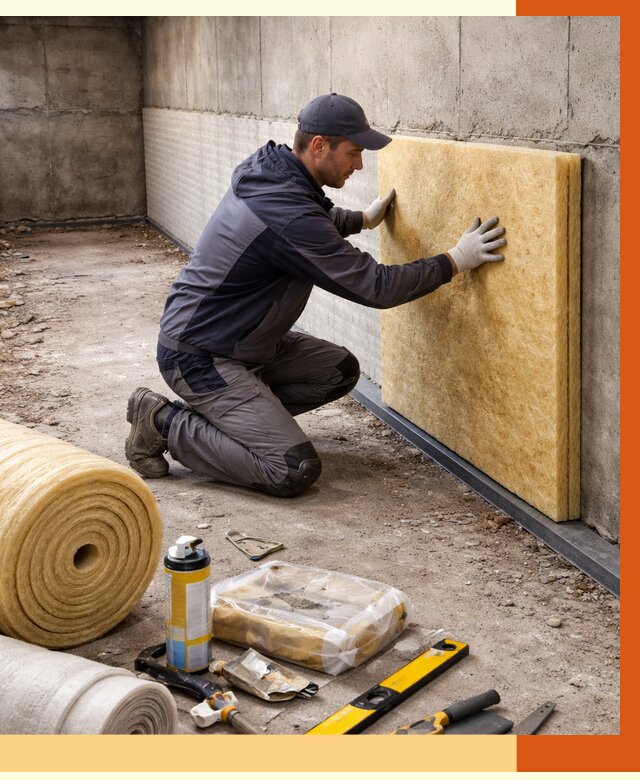 Утепление фундамента изнутри в Ивантеевке от 4321 руб./м2 — работы под ключ | ТепломастерВнт