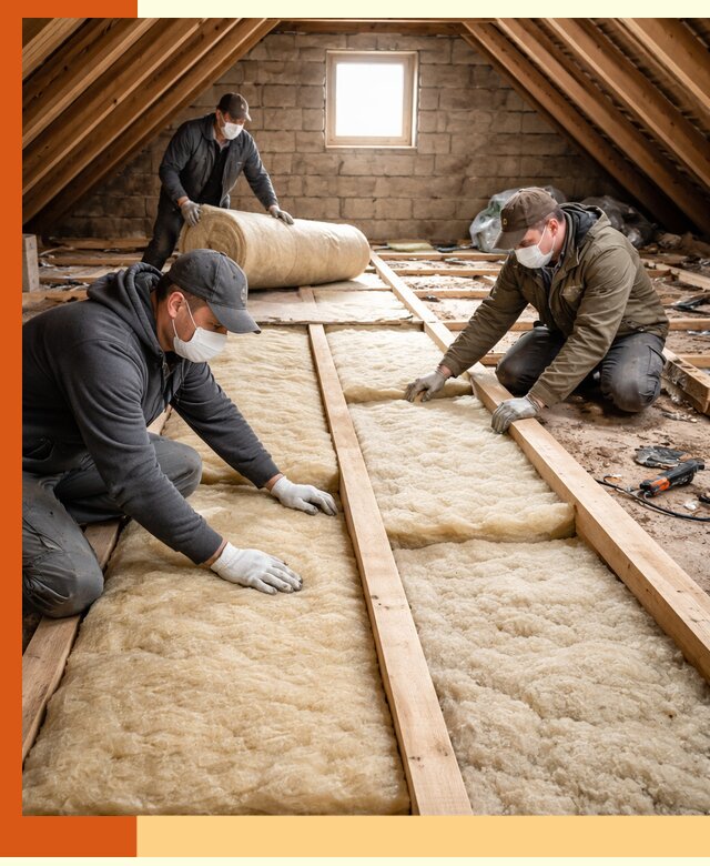 Утепление чердака в Ивантеевке — профессиональная теплоизоляция кровли