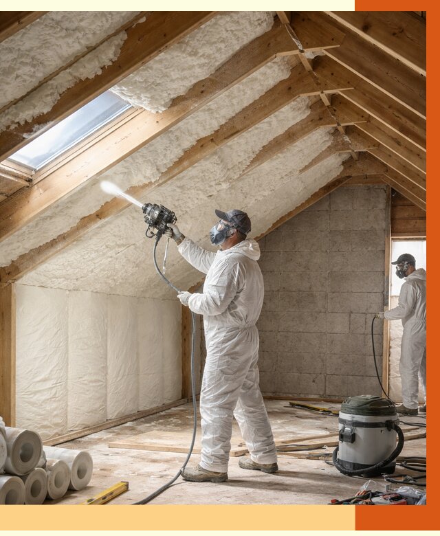 Утепление мансарды ППУ в Ивантеевке от 2829 руб./м² — заказать под ключ | ТепломастерВнт