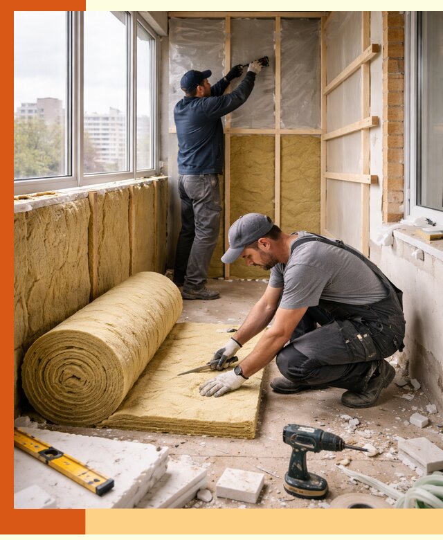 Утепление балкона под ключ в Ивантеевке качественно и быстро