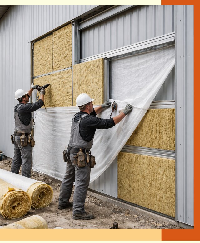 Утепление металлического склада в Ивантеевке от 4629 руб/м2 — комплексное утепление под ключ | ТепломастерВнт