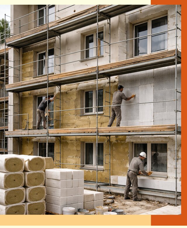 Утепление гостиницы в Ивантеевке от 7407 руб./м2 — комплексно, ППУ, под ключ | ТепломастерВнт