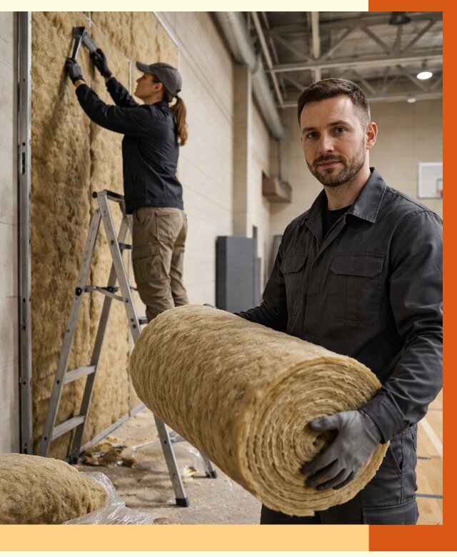 Утепление спортзала в Ивантеевке от 7715 руб/м2 — комплексное утепление под ключ | ТепломастерВнт