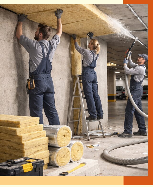 Утепление паркинга в Ивантеевке от 6995 руб./м2 — работы под ключ | ТепломастерВнт