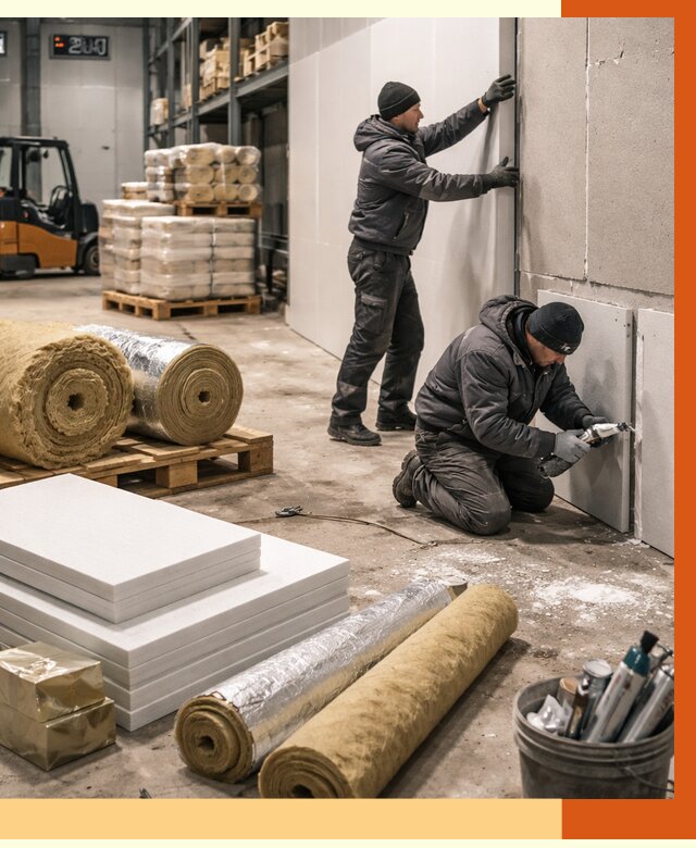 Утепление холодного склада в Ивантеевке от 8744 руб/м2 — комплексное под ключ | ТепломастерВнт