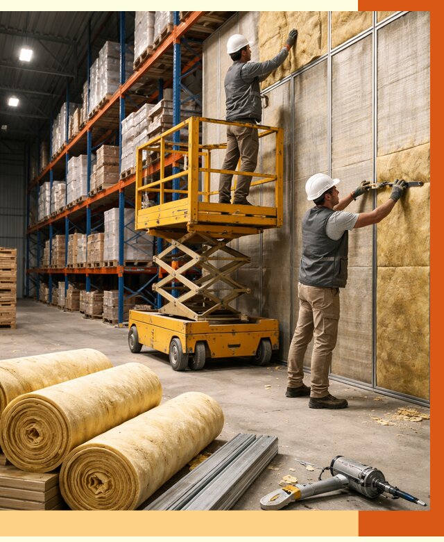 Утепление торгового склада в Ивантеевке от 3292 руб/м2 — комплексно и под ключ | ТепломастерВнт