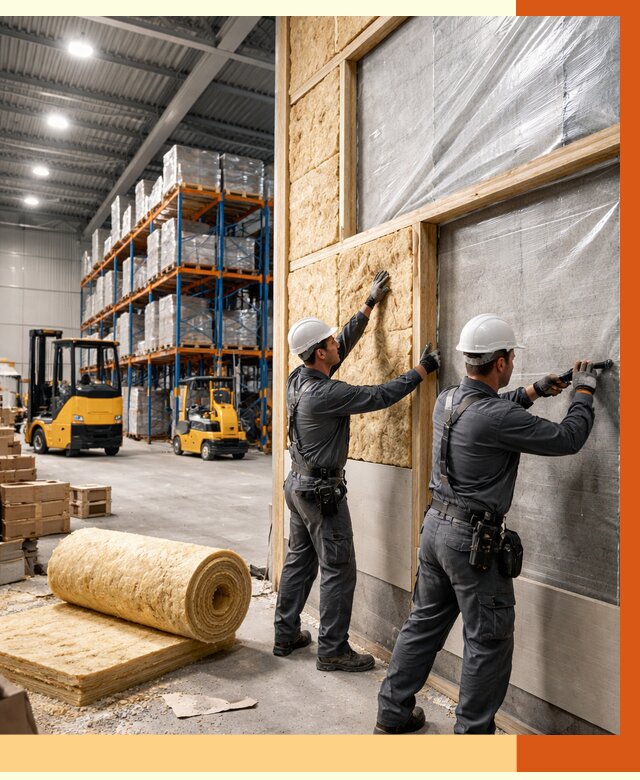 Утепление склада с техникой в Ивантеевке от 4321 руб./м2 — комплексно под ключ | ТепломастерВнт