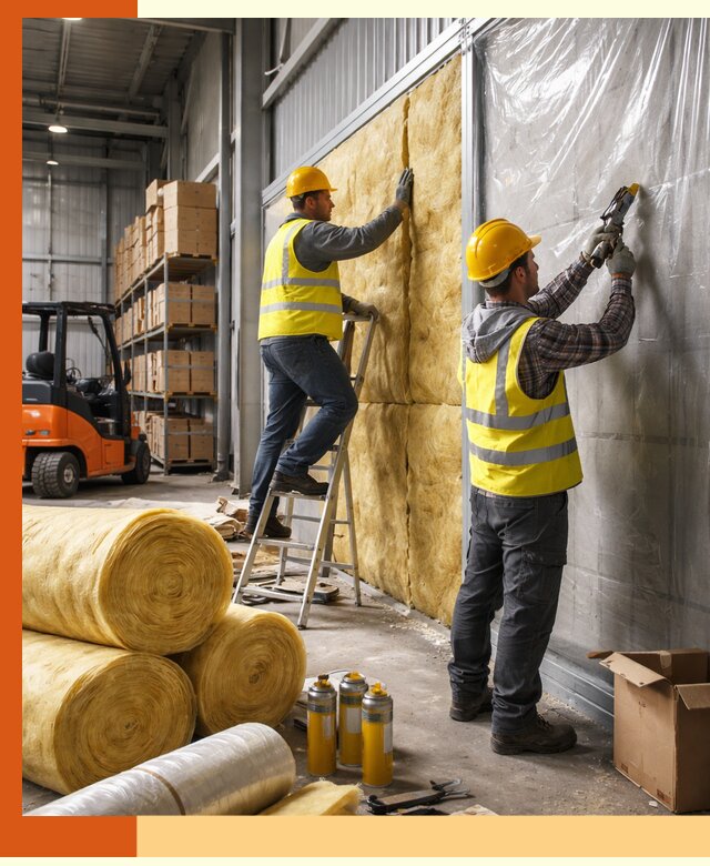 Утепление склада с техникой в Ивантеевке под ключ