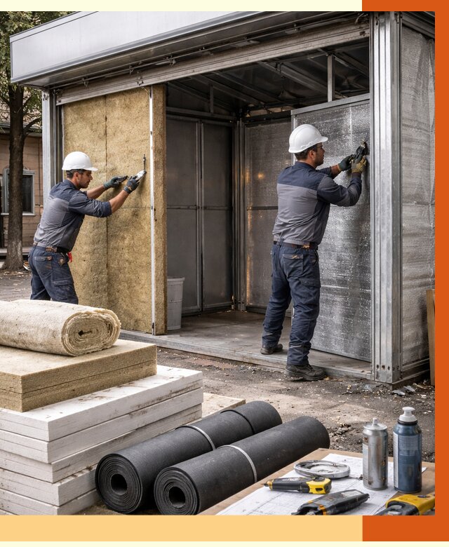 Утепление павильона шаурма в Ивантеевке под ключ от 1234 руб. за м² | ТепломастерВнт