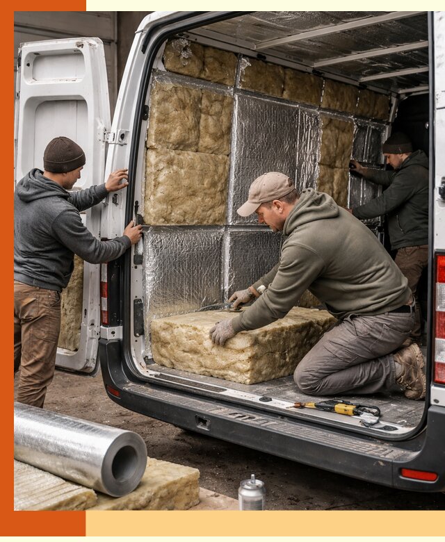 Утепление фургона в Ивантеевке: профессиональная теплоизоляция и шумоизоляция