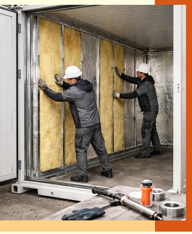 Утепление рефрижераторного контейнера в Ивантеевке от 46292 руб./м² | ТепломастерВнт