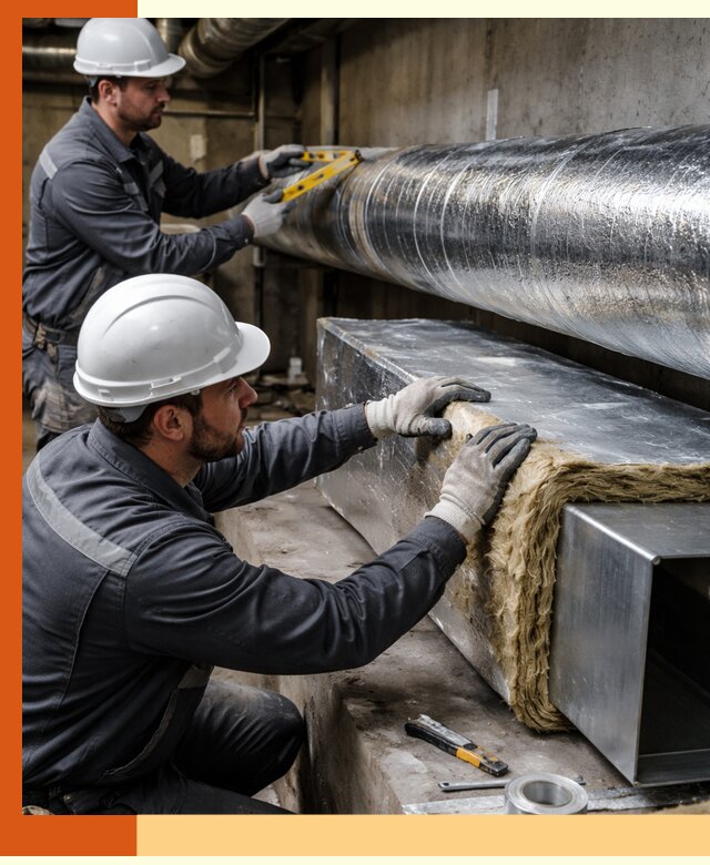 Профессиональное утепление воздуховодов и теплоизоляция в Ивантеевке