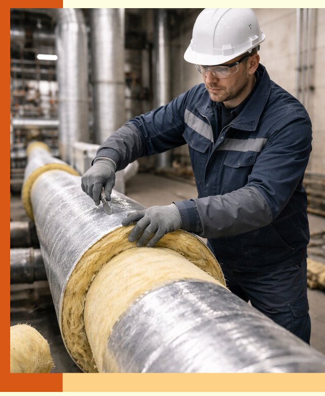 Утепление технологического оборудования и заводских установок в Ивантеевке