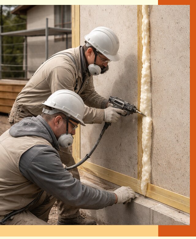 Утепление сип панелей ППУ в Ивантеевке от 4938 руб. под ключ | ТепломастерВнт