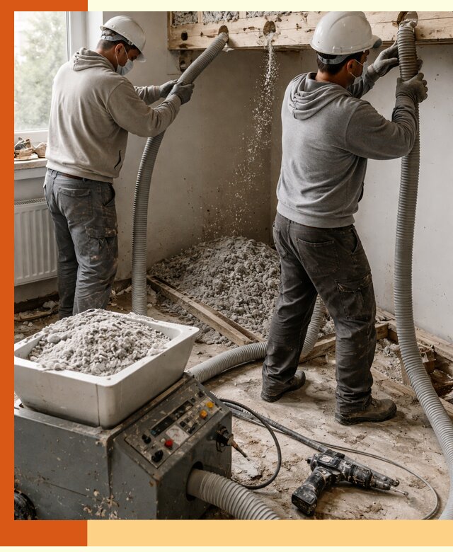 Заполнение пустот перекрытий пеной и наполнителями в Ивантеевке