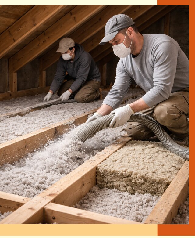 Заполнение полостей чердачного перекрытия в Ивантеевке от 4629 руб. | ТепломастерВнт