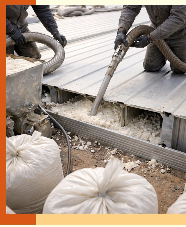 Заполнение пустот кровельных панелей пенными и мокрыми герметиками в Ивантеевке