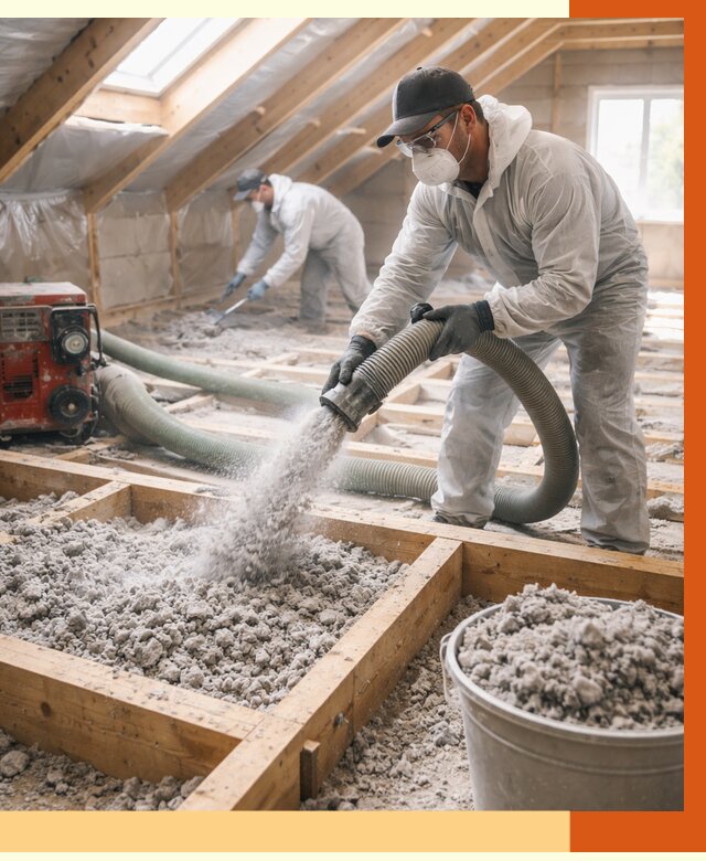 Утепление эковатой в Ивантеевке от 3035 руб./м2 — монтаж и задувка | ТепломастерВнт