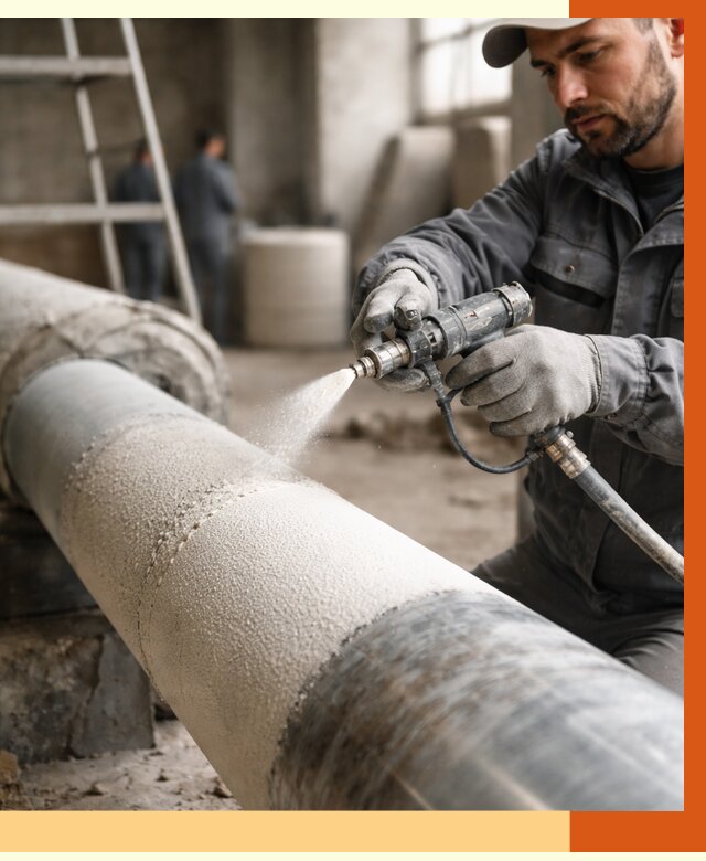 Утепление труб жидкой теплоизоляцией в Ивантеевке от 7715 руб. под ключ | ТепломастерВнт