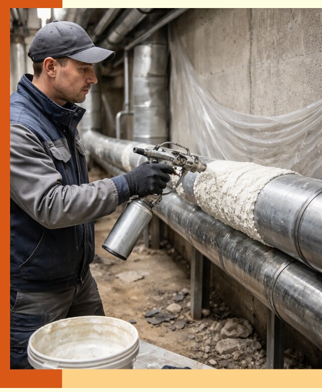 Утепление труб жидкой теплоизоляцией в Ивантеевке