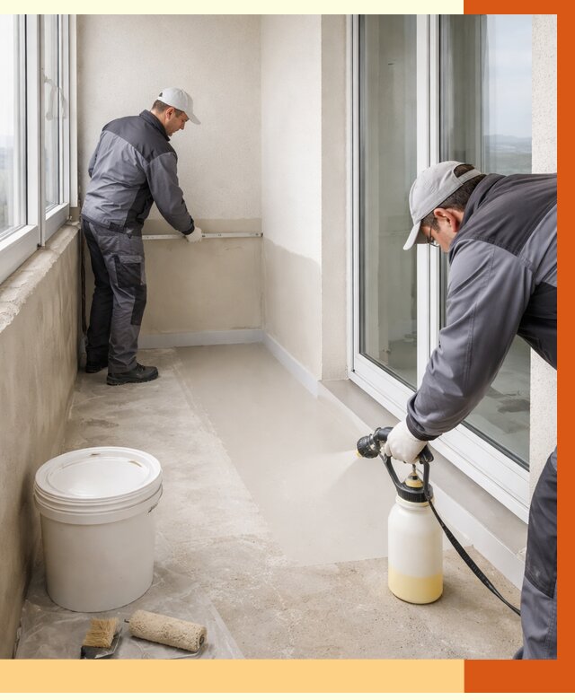 Утепление балкона жидкой теплоизоляцией в Ивантеевке от 5915 руб./м2 | ТепломастерВнт