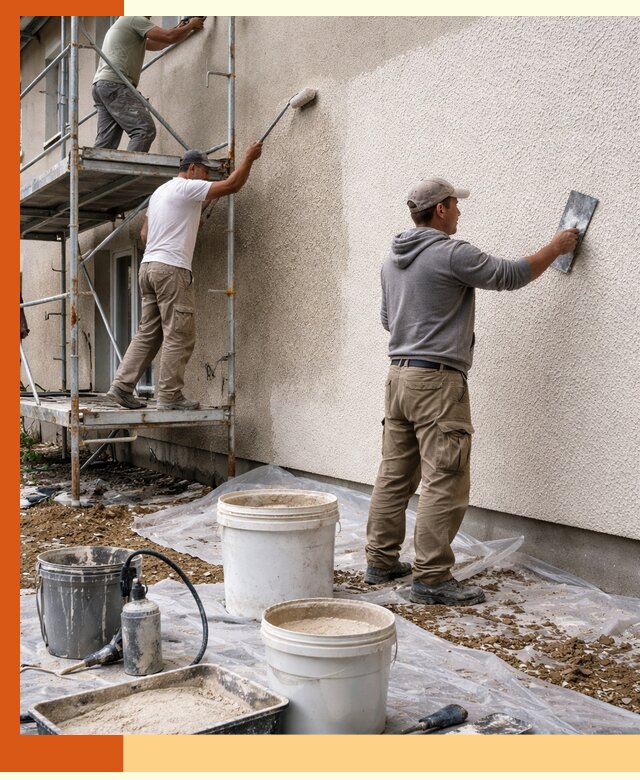 Утепление фасада жидкой пробкой в Ивантеевке