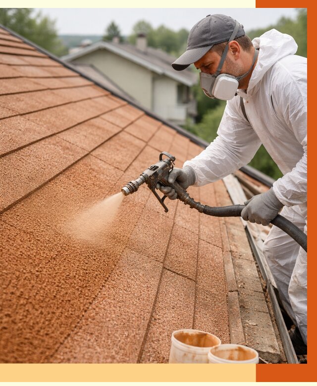 Утепление кровли жидкой пробкой в Ивантеевке от 2777 руб./м² под ключ | ТепломастерВнт