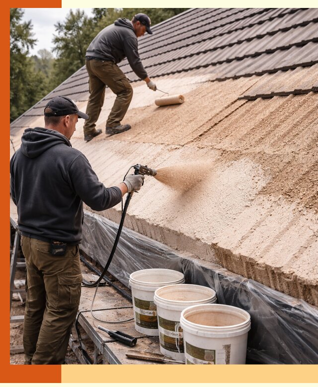 Утепление кровли жидкой пробкой в Ивантеевке для домов и зданий