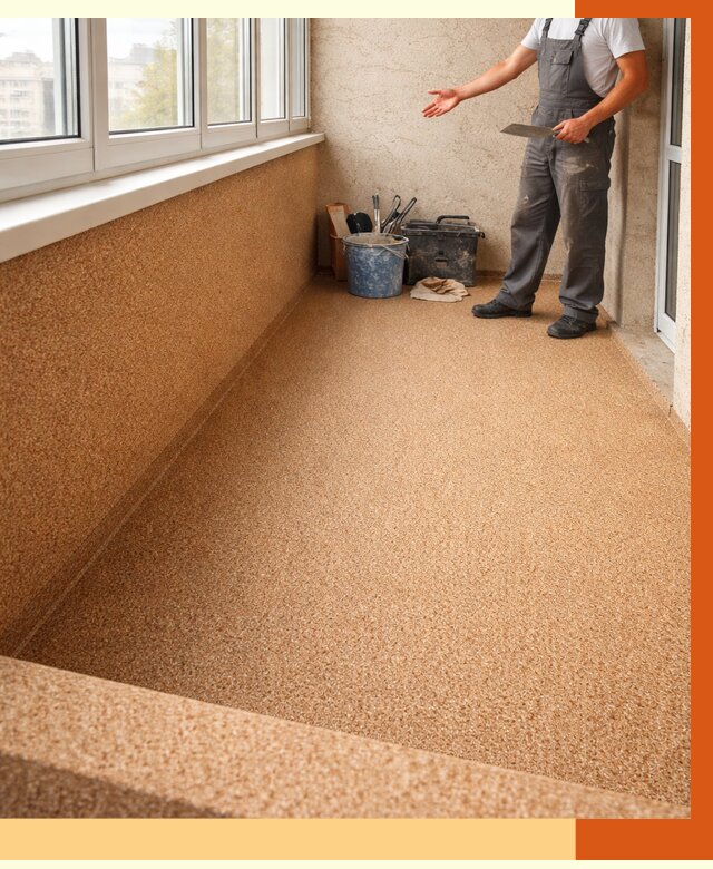 Утепление балкона жидкой пробкой в Ивантеевке от 3755 руб/м² под ключ | ТепломастерВнт