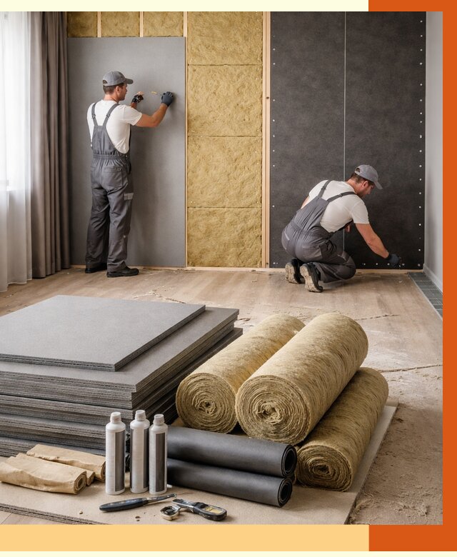 Шумоизоляция дома в Ивантеевке от 4629 руб/м2 — комплексная звукоизоляция под ключ | ТепломастерВнт