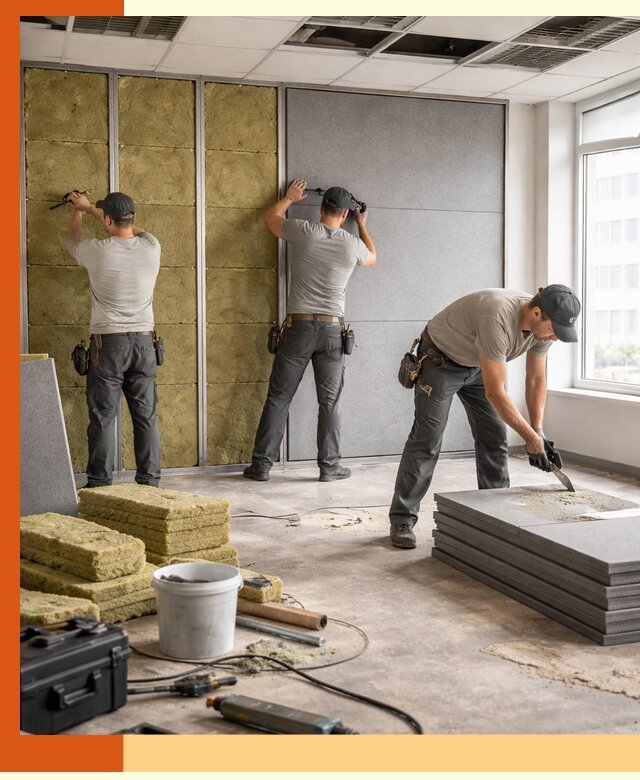 Профессиональная шумоизоляция офисов в Ивантеевке для комфорта сотрудников