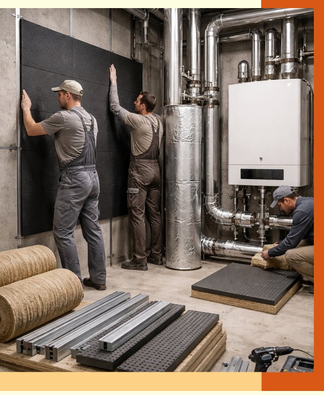 Шумоизоляция котельной в Ивантеевке от 6687 руб. под ключ | Профессиональная звукоизоляция — ТепломастерВнт